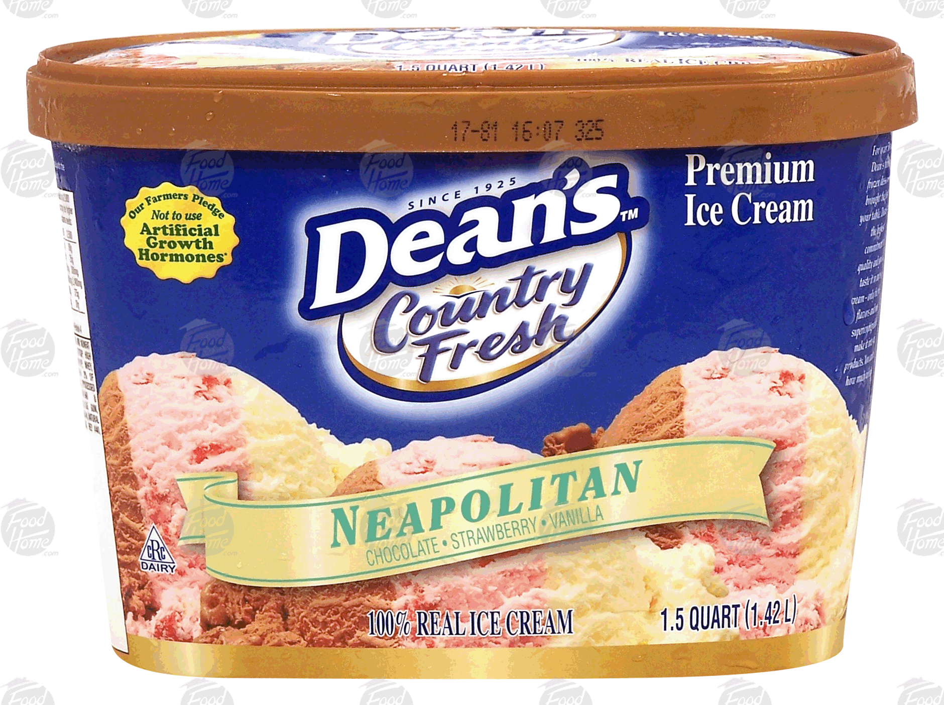 Dean's Country Fresh neapolitan; chocolate, strawberry & vanilla ice cream Full-Size Picture